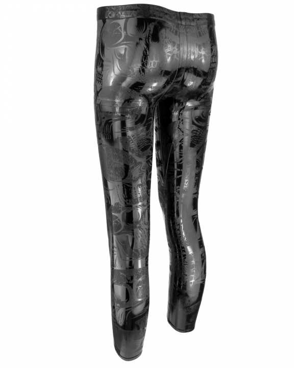 Leggings SKULL 3D Latex Laser Editon easy-to-dress Leggings SKULL 3D Latex Laser Editon easy-to-dress